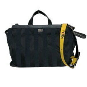 Fendi Peekaboo Iconic Handbag Black Leather